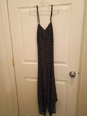 Miami Black and White Floral Maxi Dress